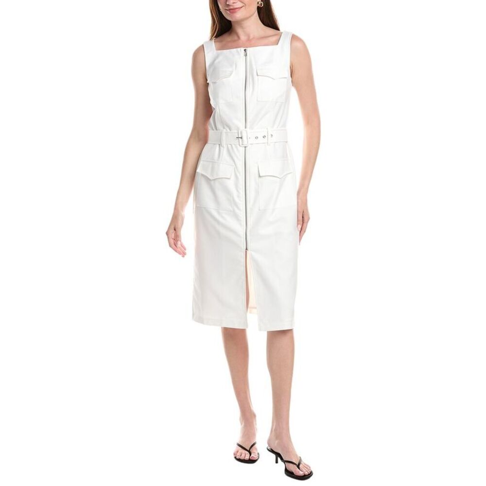 Pascale La Mode Womens  Midi Dress, White